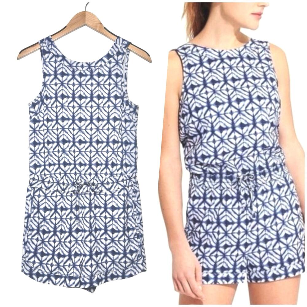 Athleta | Women | Batik Print Crossover Back Athletic Romper | Size Small
